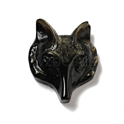 Natural Golden Sheen Obsidian Pendants G-D471-03-1