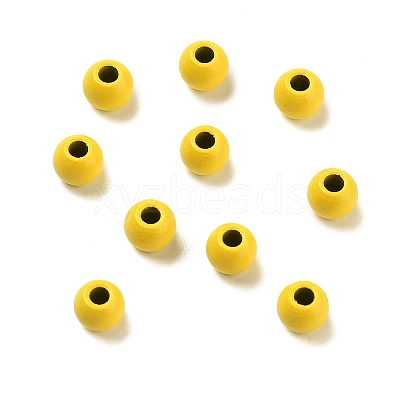 Spray Painted 202 Stainless Steel Beads STAS-G340-01F-1