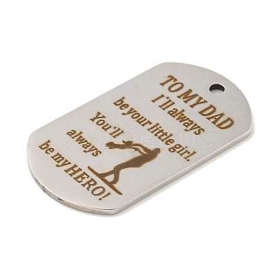 Non-Tarnish 201 Stainless Steel Pendants STAS-L079-01P-05-1