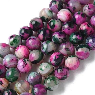 Natural Agate Beads Strands G-NH0001-G03-01-1