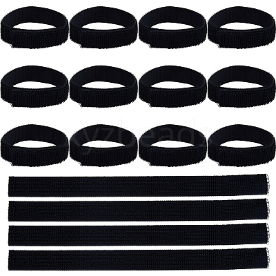 16Pcs Polyester & Nylon Elastic Straps with Hook and Loop Fastener AJEW-FH0007-61A-1