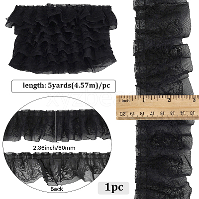 5 Yards Double Polyester Lace Trim for Sewing Decoration OCOR-GF0005-06D-1