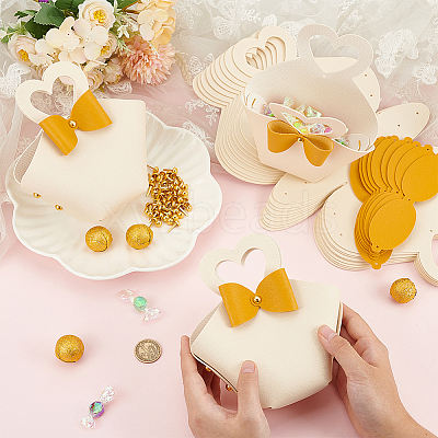 Foldable Imitation Leather Wedding Candy Bags CON-WH0089-54A-1