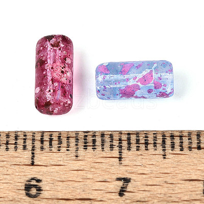 Picasso Transparent Glass Bugle Beads SEED-N010-02M-1