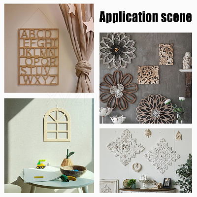 Laser Cut Wooden Cup Mat WOOD-WH0015-25-1