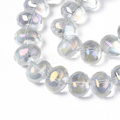 Electroplate Glass Beads Strand X-EGLA-S188-22-B03-1
