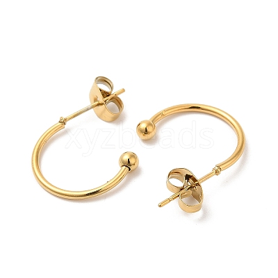 304 Stainless Steel Stud Earring EJEW-H134-02A-G-1