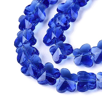 Transparent Glass Beads Strands GLAA-Q118-01A-B02-1