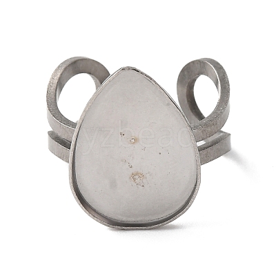 304 Stainless Steel Open Cuff Findings STAS-R123-02H-P-1