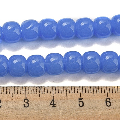 Imitation Jade Glass Beads Strands GLAA-NH0002-A02-1