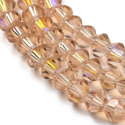 Transparent Electroplate Glass Beads Strands EGLA-A039-T3mm-L12-1