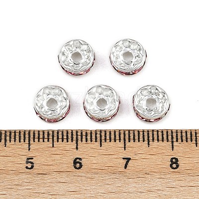 Brass Grade A Rhinestone Spacer Beads RB-A014-Z8mm-23S-1