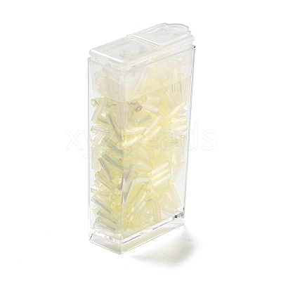 10G Ceylon Glass Twist Bugle Beads LS-SEED-L012-01B-1
