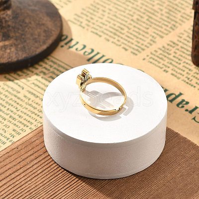 304 Stainless Steel Adjustable Rings for Women LS-RJEW-F169-01G-05-1