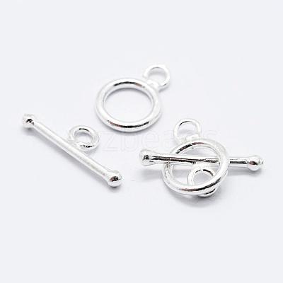 925 Sterling Silver Toggle Clasps STER-K167-078S-1