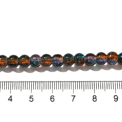 Crackle Glass Beads Strands CCG-C002-8mm-08-1