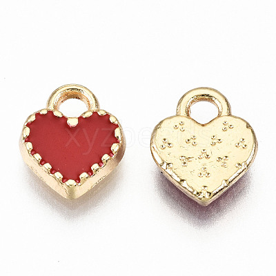 Alloy Enamel Charms ENAM-S126-015C-RS-1