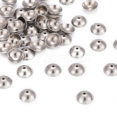 Tarnish Resistant 304 Stainless Steel Bead Caps STAS-D040-1