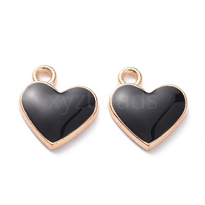 Alloy Enamel Charms PALLOY-F248-061LG-01-1