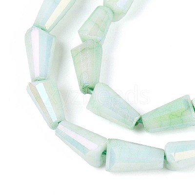 Anti-Tarnish Electroplate Glass Beads Strands GLAA-T025-27A-1