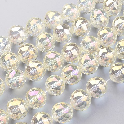 Electroplate Glass Bead Strands EGLA-J140-FR02-16mm-1