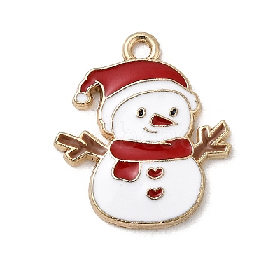 Christmas Alloy Enamel Pendants FIND-H055-17J-G01-1