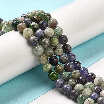Natural Tanzanite Beads Strands G-Z044-A01-02-1