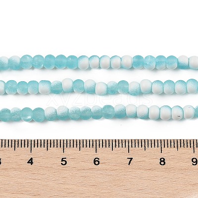 Frosted Crackle Glass Beads X1-GLAA-U001-4mm-M08-1