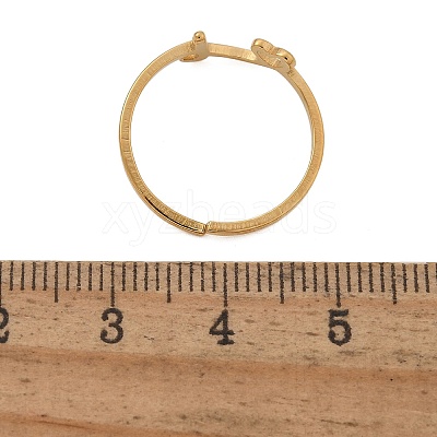 304 Stainless Steel Cuff Rings for Women RJEW-D285-01G-I-1