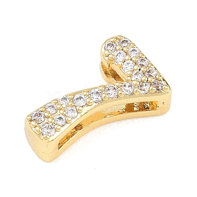 Brass Micro Pave Cubic Zirconia Pendants KK-B167-22G-7-1