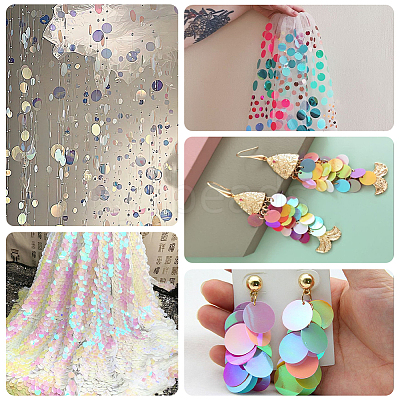 80G 10 Colors PVC Paillette Pendants FIND-SC0023-20B-1