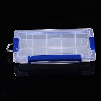 15 Compartments Rectangle Plastic Bead Storage Containers CON-A001-07-1