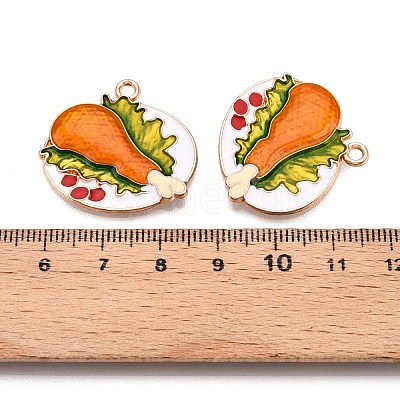 Thanksgiving Day Theme Alloy Enamel Pendants ENAM-T020-52C-01-1