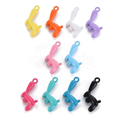 Spray Painted Alloy Pendants PALLOY-S132-239-RS-1
