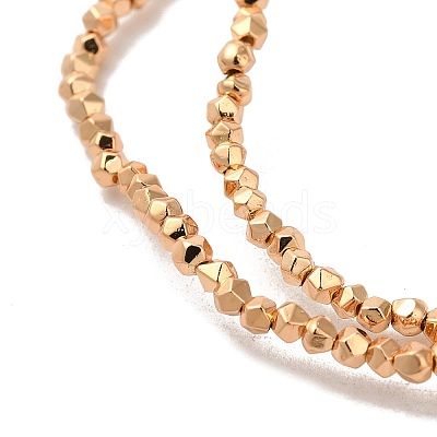 Electroplated Synthetic Non-magnetic Hematite Beads Strands G-I364-O01-LG-1