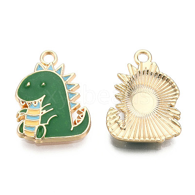 Alloy Enamel Pendants ENAM-T009-59A-RS-1