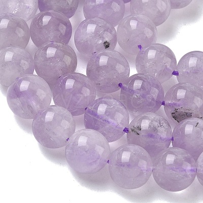 Natural Lavender Amethyst Beads Strands LS-G-F306-11-10mm-01-1