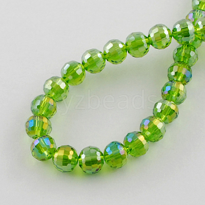 Electroplate Glass Bead Strands EGLA-R040-12mm-M-1