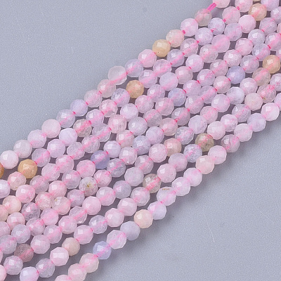 Natural Morganite Beads Strands G-S361-2mm-021-1