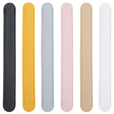 6Pcs 6 Colors Imitation Leather Bag Strap Padding PURS-CL0001-28-1
