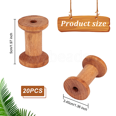 Wooden Empty Spools for Wire TOOL-WH0125-86-1