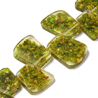 Dyed Natural Imperial Jasper with Resin Beads Strands G-Q017--E05-01B-1