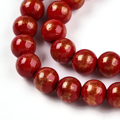 Natural Mashan Jade Beads Strands G-A255-A01-02A-1