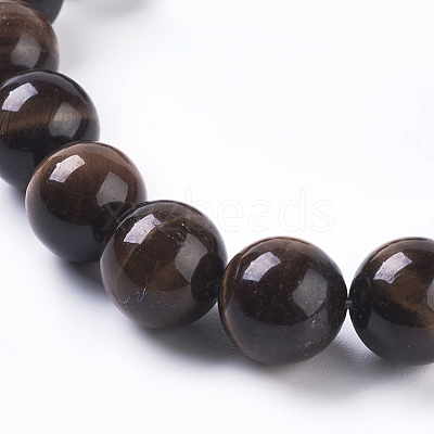 Natural Red Tiger Eye Beads Strands G-C076-10mm-1D-1
