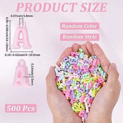 130g Opaque Acrylic Pendants MACR-BM0001-01-1