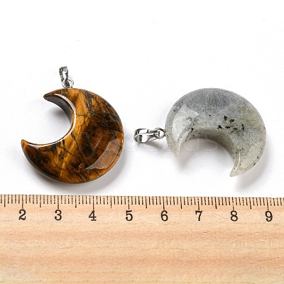 Natural Mixed Gemstone Pendants G-Z022-04M-1