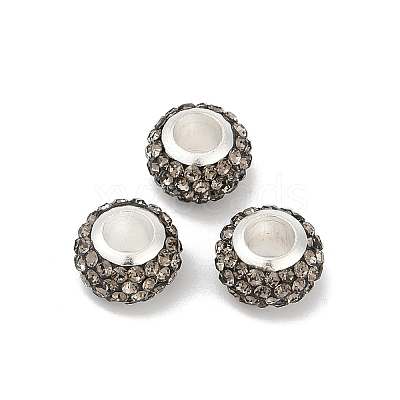 Alloy Rhinestone Clay Pave Beads ALRI-D300-03S-09-1