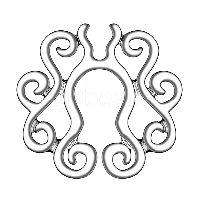 Stainless Steel Flower Clip On Nipple Rings WG76523-05-1