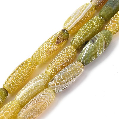 Natural Weathered Agate Beads Strands G-P570-C04-01-1
