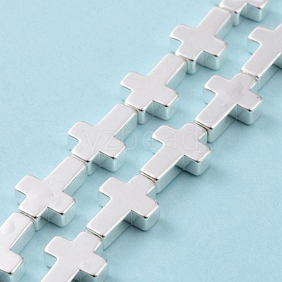 Electroplated Non-magnetic Synthetic Hematite Beads Strands G-C006-08S-1